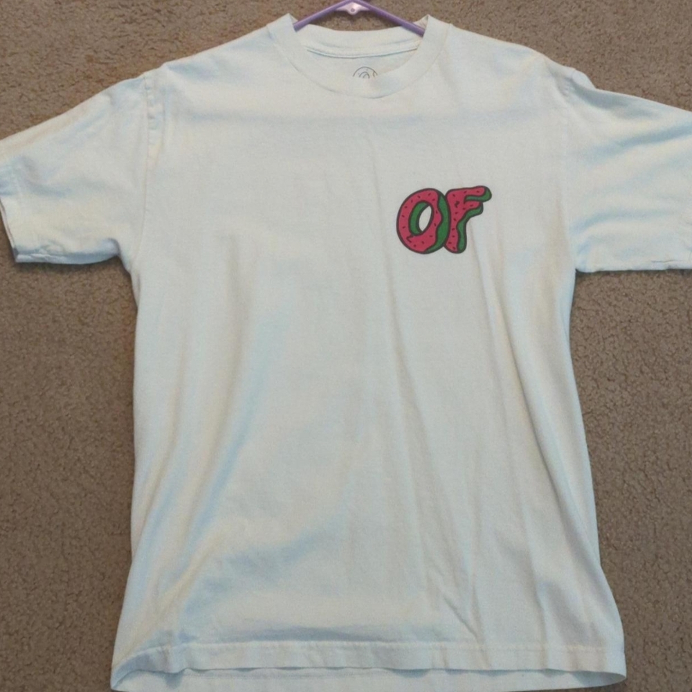 Odd Future White Short Sleeve Tee with Logo